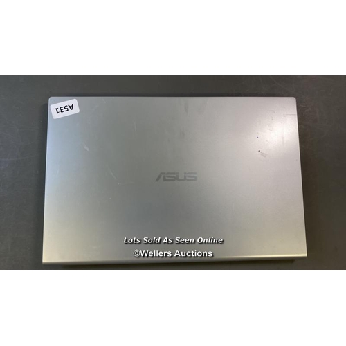 9771 - ASUS LAPTOP MODEL X515J / 8GB RAM / 250GB HD / I5-1035G1 @ 1.0GHZ / SN: N9N0CX10F938387 / PROFESSION... 