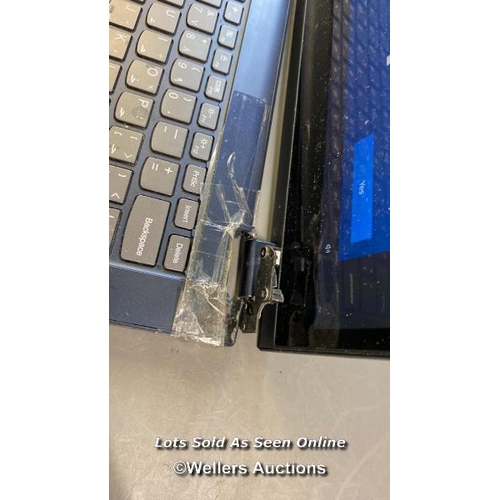 9774 - LENOVO LAPTOP / 8GB RAM / 500GB HD / I5-8265U @ 1.60GHZ - TOCH DISPLAY - CHASSIS DAMAGED / PROFESSIO... 