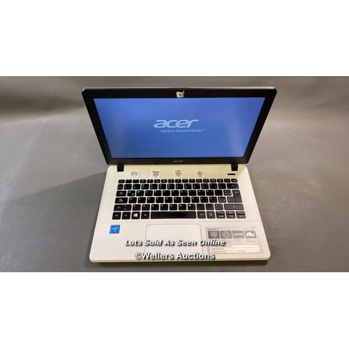 9785 - ACER ASPIRE ES 13 / 4GB RAM / 500GB HD / INTEL CELERON N3060 @ 1.66GHZ / SN: NXG12AL0086240F1186600 ... 