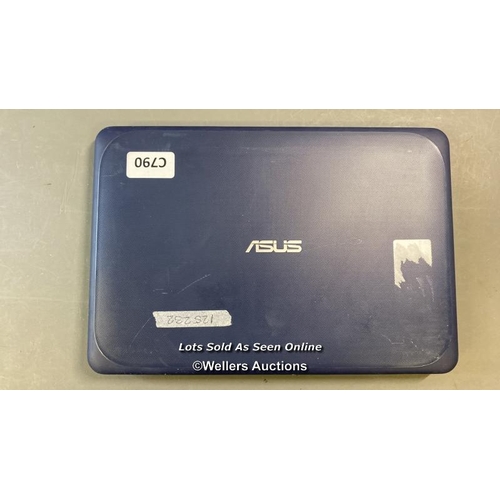 9787 - ASUS LAPTOP MODEL W202N / 4GB RAM / 64GB HD / INTEL CELERON N3350 @ 1.10GHZ / SN: M3NXCX00U987110 / ... 