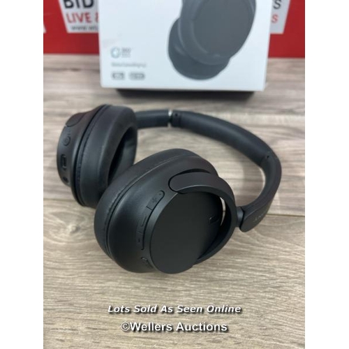 8010 - SONY WHCH720NB NOISE CANCELLING OVEREAR HEADPHONES / POWER UP, CONNECT TO BT, PLAY MUSIC, MINIMAL SI... 