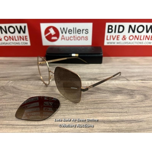 8016 - HUGO BOSS 1160/S UFM HA SUNGLASSES / MINIMAL SIGNS OF USEC/ MISSING A SCREW