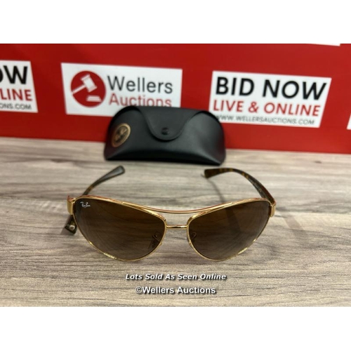 8024 - RAYBAN 3386 001/13 63X13 GLASSES / DAMAGED ARM