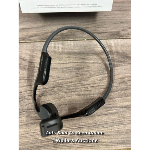 8047 - SHOKZ OPEN RUN BONE CONDUCTION HEADPHONES / POWER UP, CONNECT TO BT, PLAY MUSIC, SIGNS OF USE