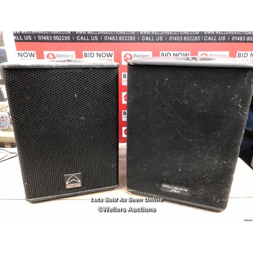 8102 - 1X WHARFEDALE PRO TWIN 12X SPEAKER & 1X WHARFEDALE PRO TWIN 12 SPEAKER / NO POWER SUPPLIES, UNTESTED