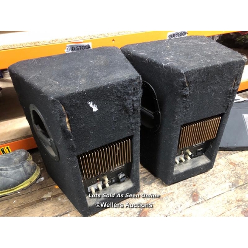 8103 - PAIR OF WHARFEDALE PRO EVP-12P SPEAKERS / NO POWER SUPPLIES, UNTESTED