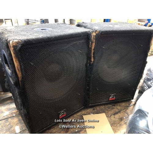 8105 - PAIR OF WHARFEDALE PRO EVP-15PSB SUBWOOFERS / NO POWER SUPPLIES, UNTESTED