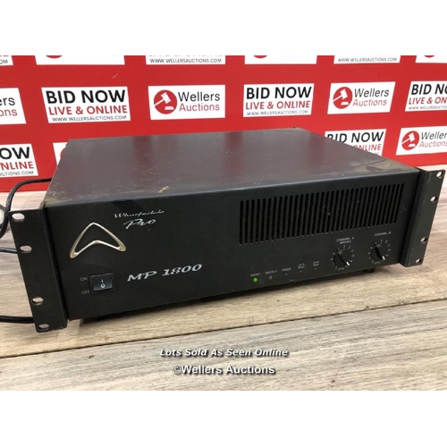 8106 - WHARFEDALE PRO MP-1800 PROFESSIONAL POWER AMPLIFIER / POWERS UP