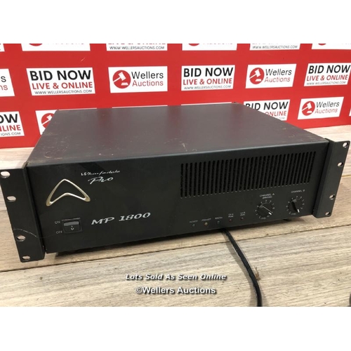 8107 - WHARFEDALE PRO MP-1800 PROFESSIONAL POWER AMPLIFIER / POWERS UP