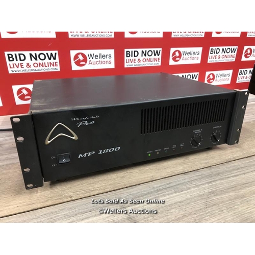 8108 - WHARFEDALE PRO MP-1800 PROFESSIONAL POWER AMPLIFIER / POWERS UP