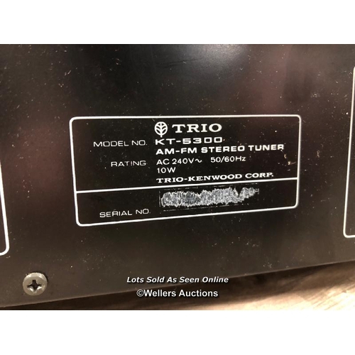 8112 - TRIO KT-5300 AM FM STEREO TUNER / POWERS UP