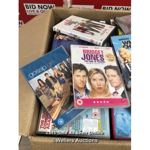 8135 - LARGE QUANTITY OF DVDS / SEE IMAGES FOR EXAMPLES