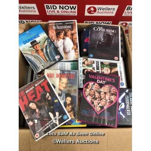 8137 - LARGE QUANTITY OF DVDS / SEE IMAGES FOR EXAMPLES