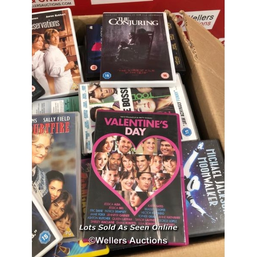 8137 - LARGE QUANTITY OF DVDS / SEE IMAGES FOR EXAMPLES