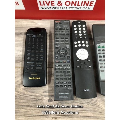 8157 - 6X ASSORTED REMOTES INCL. PIONEER, NAIM & TECKNICS