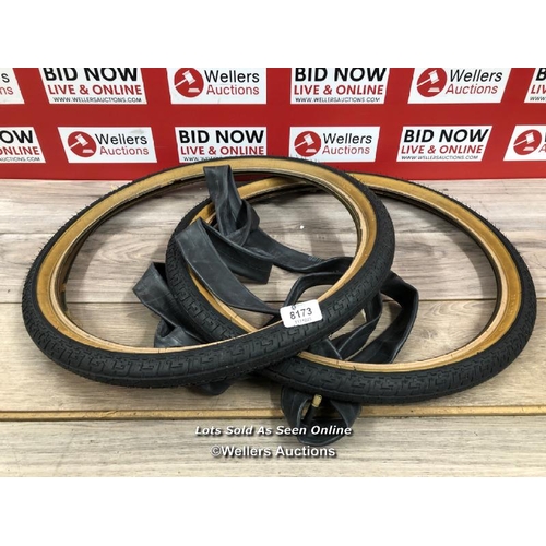 8173 - GT BMX FREESTYLE TYRES NOS GT DYNO BMX / T48