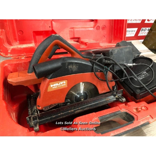 8177 - HILTI WSC 70-A36 CIRCULAR SAW 2X BATTERIES 36V 3.9AH / T49