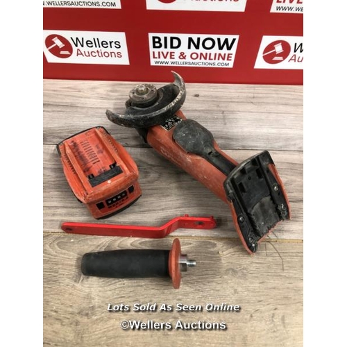 8187 - HILTI AG 125-A22 CORDLESS ANGLE GRINDER 125MM & HILTI B22 5.2A BATTERY ONLY / T49