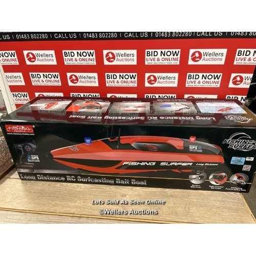 8192 - FISHING PEOPLE SURFER LAUNCHED RC BAIT RELEASE GPS BOAT V2.0 / NEW