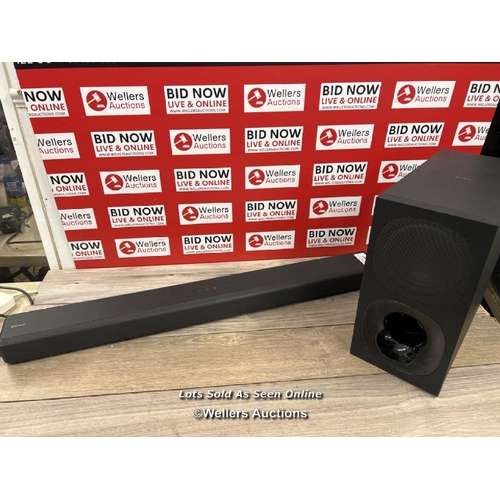 8199 - SONY HTG700.CEK 3.1 CHANNEL SOUNDBAR WITH DOLBY ATMOS / NO POWER, MINIMAL SIGNS OF USE / WITHOUT POW... 