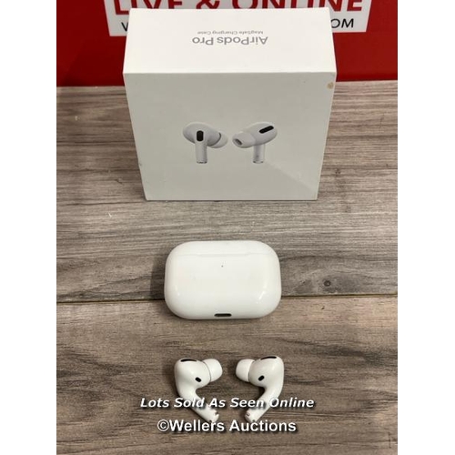 8224 - APPLE AIRPODS PRO WITH MAGSAFE CHARGING CASE (MLWK3ZM/A) / POWER UP, CONNECT TO BT, PLAY MUSIC, SIGN... 