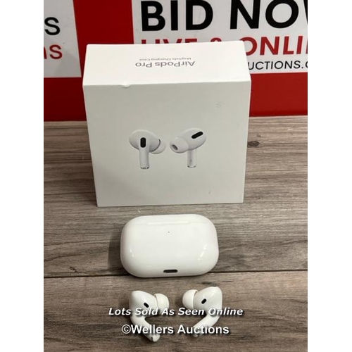 8227 - APPLE AIRPODS PRO WITH MAGSAFE CHARGING CASE (MLWK3ZM/A) / POWER UP, CONNECT TO BT, PLAY MUSIC, SIGN... 