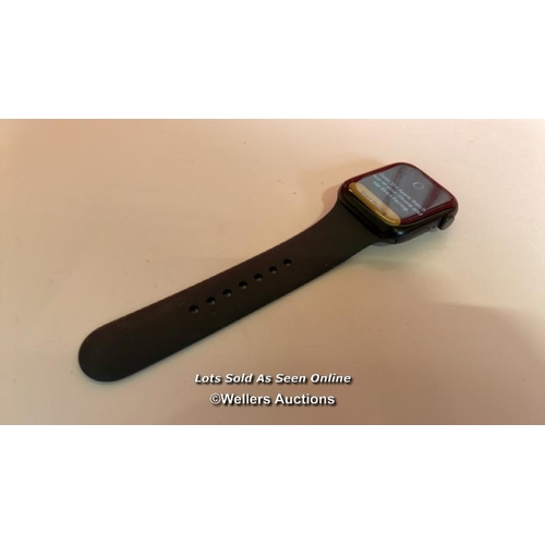 8237 - APPLE WATCH SERIES 7 / A2474 / 45MM / WITH PARTIAL STRAP / WITHOUT CHARGER / POWERS UP / SERIAL NUMB... 