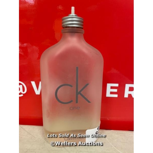 8266 - CALVIN KLEIN CK ONE 200ML EDT - FULL TO THE TOP OF THE LOT NUMBER / T27