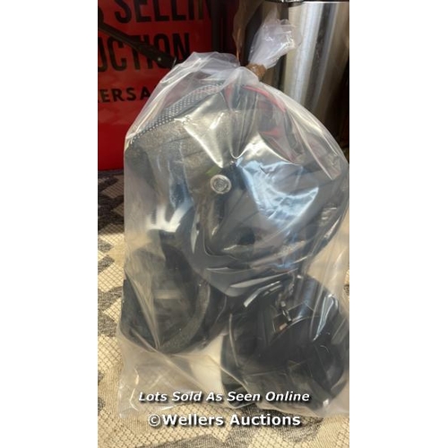 8281 - BAG OF ASSORTED HELMETS - PREOWNED / T29