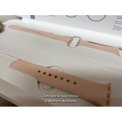 8302 - APPLE WATCH SERIES 6 / A2291 / 40MM / GOLD ALU / PINK SAND SPORTS STRAP / WITH CHARGER / SERIAL NUMB... 