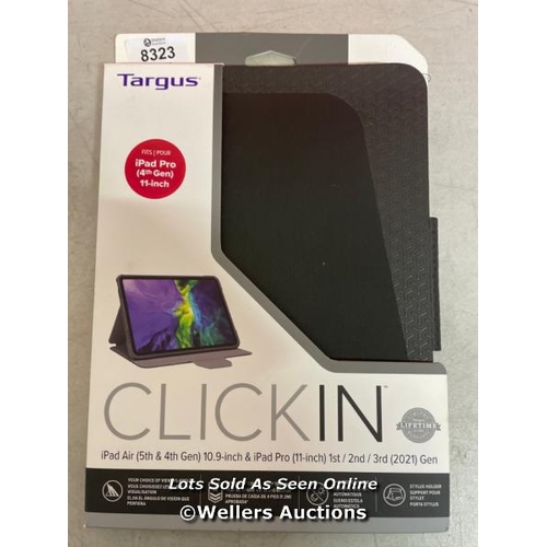 8323 - NEW TARGUS CLICKIN PROTECTIVE CASE FOR IPAD AIR (4TH GEN) 10.9I INCH AND IPAD PRO 11 INCH, 1ST, 2ND,... 