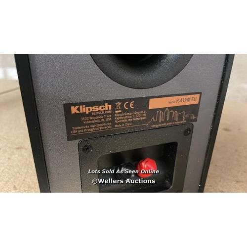 8328 - KLIPSCH SPEAKER AND REMOTE CONTROL / T28