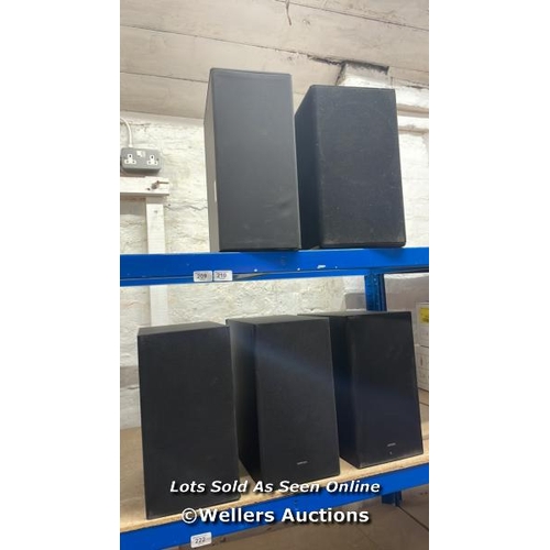 8330 - X5 VARIOUS SAMSUNG SUBWOOFERS FOR SOUNDBARS / UNTESTED / T50