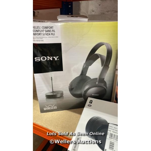 8334 - X4 UNTESTED HEADPHONES INC. KITSOUND AND SONY / T33