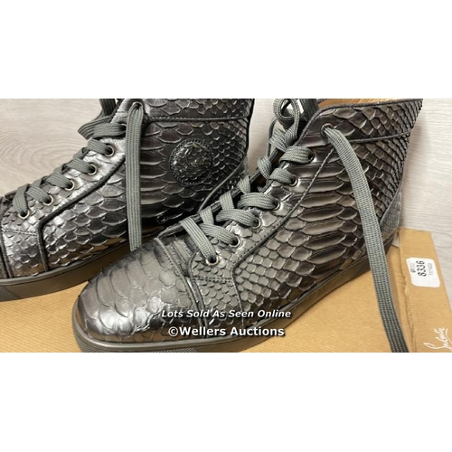 8336 - CHRISTIAN LOUBOUTON PYTHON BOOTS, EURO SIZE 44.5 / 5 SEASONS OLD AND OUT OF PRODUCTION, RRP £2,000 /... 