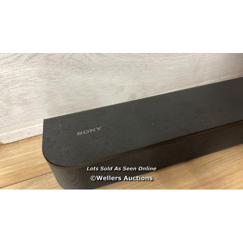 8341 - SONY SOUNDBAR, UNTESTED, NO POWER LEAD OR SUBWOOFER