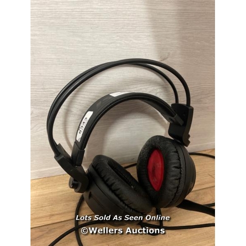 8343 - MSI S37-2100911-SV1 GAMING HEADSET / UNTESTED, SIGNS OF USE, DAMAGED USB / T50