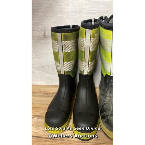 8372 - X3 PAIRS OF USED BRIGHTBOOT WORKBOOTS, X2 UK10 AND X1 UK11