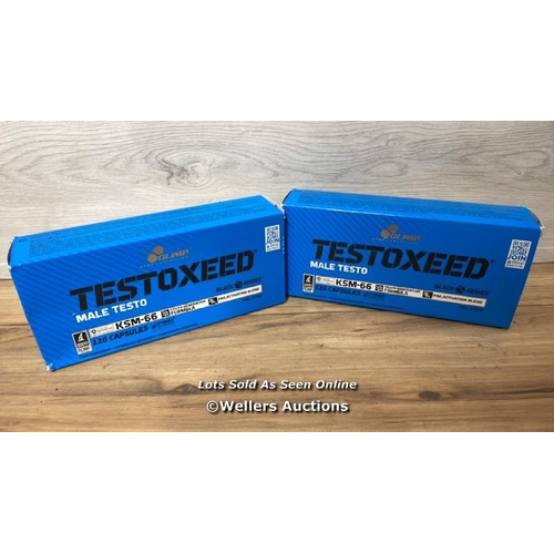 8373 - X2 PACKS OF TESTOXEED MALE TESTO KSM-66 120 CAPSULES