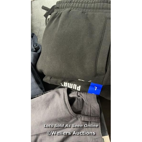 34 - 6X GENTS NEW TROUSERS INCL. PUMA, ENGLISH LAUNDRY AND JACHS / MIXED SIZES / E