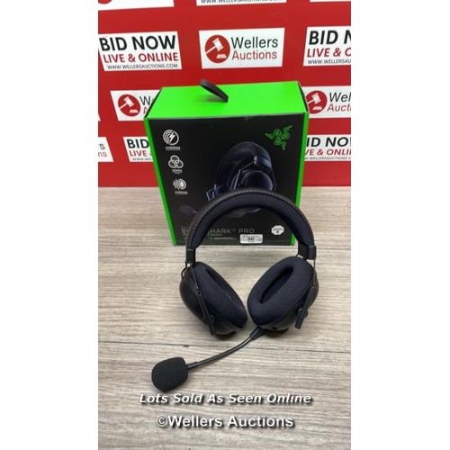 44 - RAZER BLACKSHARK V2 PRO WIRELESS GAMING HEADSET, RZ04-03220100-R3M1 / UNTESTED / MINIMAL SIGNS OF US... 