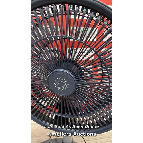 106 - NSA ULTIMATE FOLDING FAN WITH REMOTE CONTROL, FFDC-24RC / POWERS UP & SPINS / WITH REMOTE AND POWER ... 