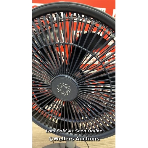 106 - NSA ULTIMATE FOLDING FAN WITH REMOTE CONTROL, FFDC-24RC / POWERS UP & SPINS / WITH REMOTE AND POWER ... 