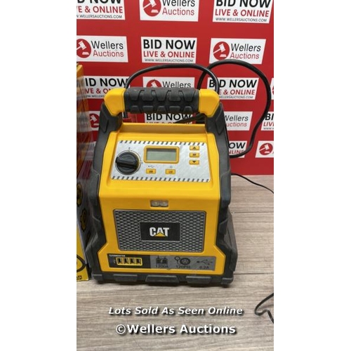 148 - CAT 1200AMP JUMP STARTER, PORTABLE USB CHARGER AND AIR COMPRESSOR / SOME SIGNS OF USE / B5