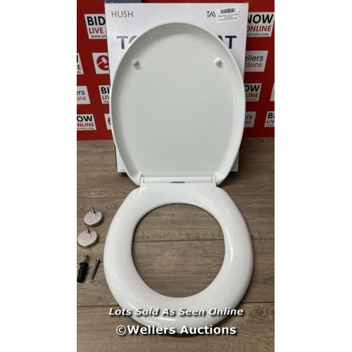 178 - TAVISTOCK HUSH TOILET SEAT / USED CONDITION / MISSING ONE FIXING PART / C36