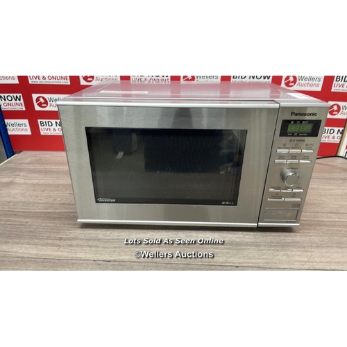 190 - PANASONIC GRILL MICROWAVE (NN-GD37HSBPQ) / POWERS UP / SIGNS OF USE / C38