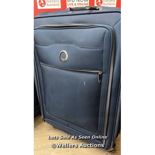 199 - DELSEY LUGGAGE SET / 2 PC. SET / SMALLER CASE - MINIMAL SIGNS OF USE, LARGE CASE - SIGNS OF USE / AL... 