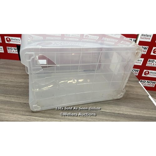 205 - IRIS 70L STORAGE BOX / CRACKED / B4