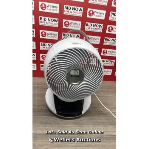 262 - MEACO AIR CIRCULATOR FAN / POWERS UP / SIGNS OF USE / NO REMOTE / E