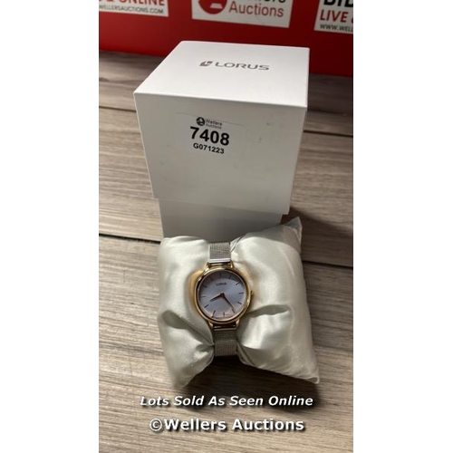 274 - LORUS LADIES BRACELET WATCH IN STAINLESS FINISH / MISSING SOME HANDS SEE IMAGES